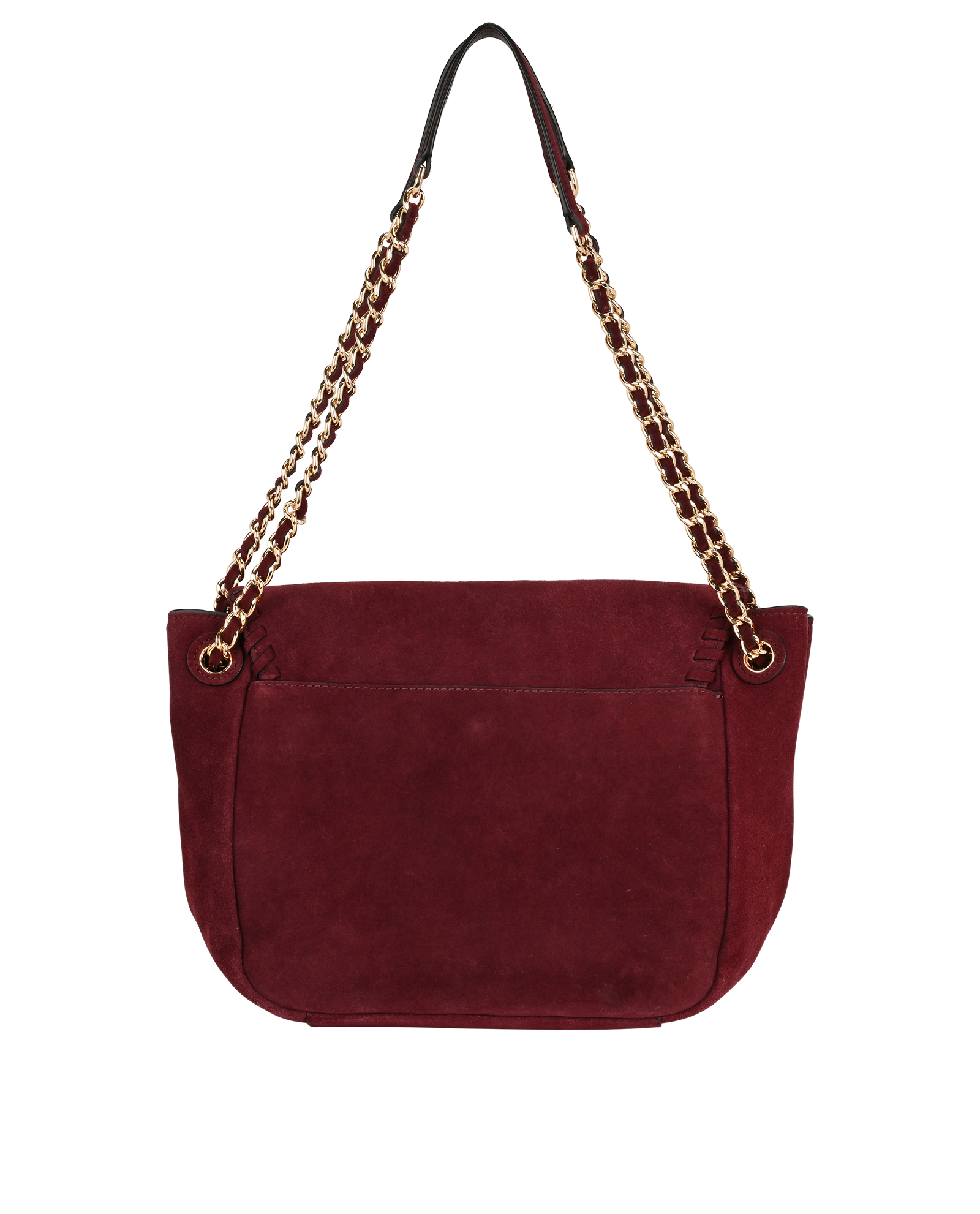 Marion, &pound;150, Handbags, Burgundy, Suede, Back view